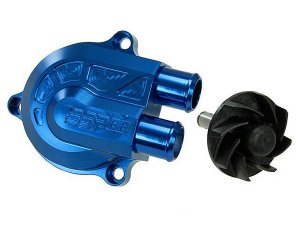 Wasserpumpe Stage6 CNC Racing Type, Minarelli, blau eloxiert (+40% Frderleistung)
