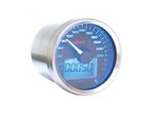Tachometer Koso GP Style D.55mm 0-260 km/h, weiss