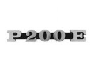Emblem Vespa P 200 E schwarz / chrom