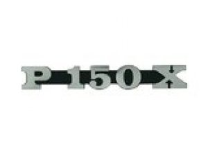 Emblem Vespa P 150 X schwarz / chrom