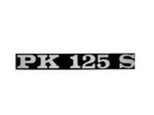 Emblem Vespa PK 125 S schwarz / chrom