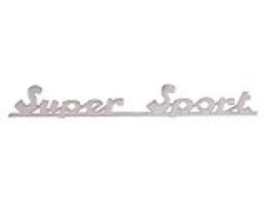 Emblem Vespa Super Sport chrom