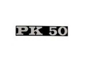 Emblem Vespa PK 50 schwarz / chrom