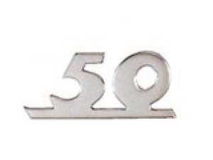 Emblem 50cc chrom