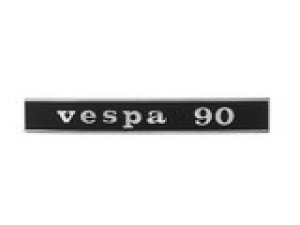 Emblem Vespa 90 schwarz / chrom