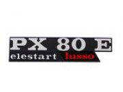 Emblem Vespa PX 80 E Elestart Lusso schwarz / chrom / rot