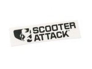 Aufkleber / Sticker Scooter Attack schwarz