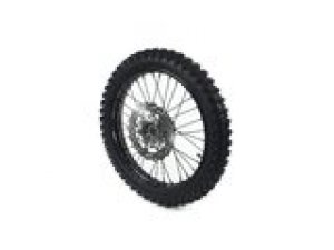 Felge vorn / Vorderrad Stahl d.15mm - 17 mit Reifen Yuanxing Pit Bike / Dirt Bike schwarz