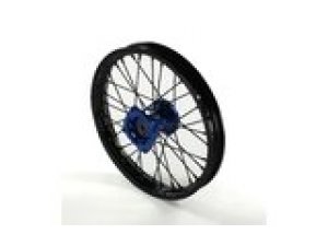 Felge vorn / Vorderrad Alu Nabe CNC 15mm Achse - 14 Volt Racing Pit Bike / Dirt Bike blau