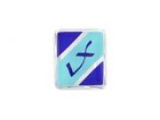 Emblem Kotflgel LX (zum Kleben) Vespa LX 50 - 150cc blau