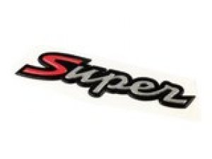 Schriftzug Super ,selbstklebend, 110x20mm am Heck fr Vespa GTS/GTS Super 125-300cc