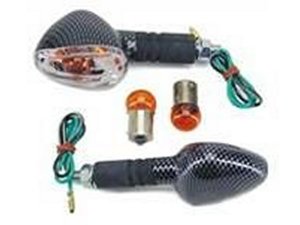 Blinker TNT R1 carbon-look/Glas transparent