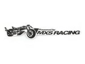 Aufkleber MXS Racing Dragster schwarz / wei 180x43mm