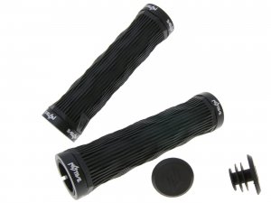 n8tive Doppel Lock-On Griff Set GEO 130mm - schwarz