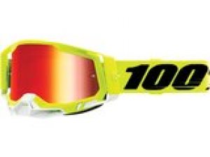Crossbrille 100% Racecraft 2 gelb / rot verspiegelt