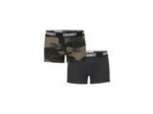 Boxer Shorts Logo 2-Pack Brandit dark camo/schwarz L