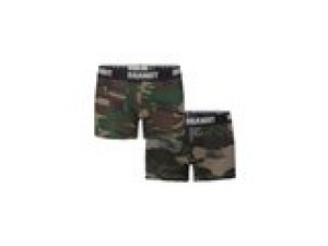 Boxer Shorts Logo 2-Pack Brandit woodland/dark camo L