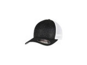 Baseball Cap Flexfit 360 Omnimesh 2-Tone schwarz/wei S/M