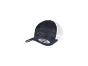 Baseball Cap 360° Omnimesh Flexfit 2-Tone navy/weiß