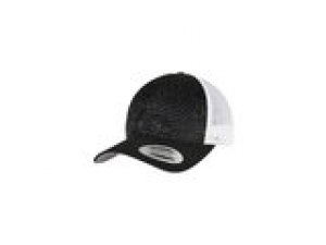 Baseball Cap 360° Omnimesh Flexfit 2-Tone schwarz/wei