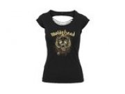 T-Shirt Motrhead Warpig Skulls Damen schwarz XS