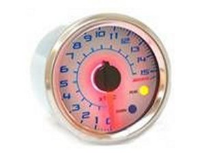 Thermometer KOSO GP Style Mini analoge Anzeige 0-150C, rund, Ziffernblatt wei, =48x57mm