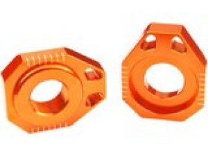 Kettenspanner / Achsblcke Scar Alu SX /EXC orange