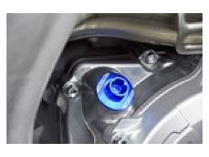 Scar &ndash;leinflldeckel Alu Honda / Yamaha blau
