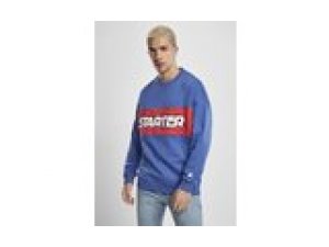 Sweater Rundhals / Crewneck Color Block Starter ultramarin blau L