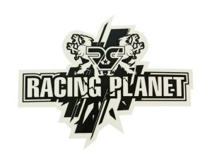 Aufkleber Racing Planet 130x105mm schwarz