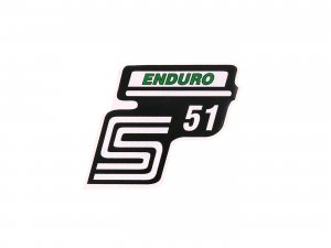 Schriftzug S51 Enduro Folie / Aufkleber grn fr Simson S51