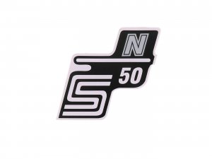 Schriftzug S50 N Folie / Aufkleber silber fr Simson S50