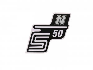 Schriftzug S50 N Folie / Aufkleber wei fr Simson S50