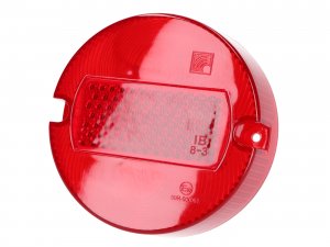 Rcklichtglas rot 100mm (2 Schrauben Version) fr Simson S50, S51, S70, KR50, KR51, Schwalbe