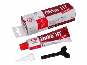 Dichtmasse Dirko HT Silikon rot +315C 70ml