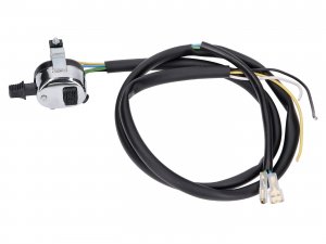 Schaltereinheit Lenker verchromt 3 Funktionen universal mit Kabel fr Mofa / Moped