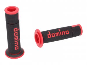 Griffe Satz Domino A450 On-Road Racing schwarz / rot mit offenen Enden