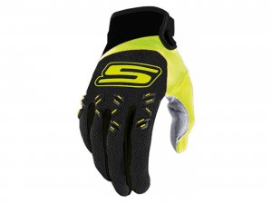 Handschuhe MX S-Line homologiert, schwarz / fluo-gelb - Gre M