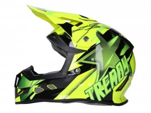 Helm Motocross Trendy T-902 Dreamstar schwarz / gelb - Gre XL (61-62)