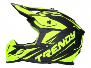 Helm Motocross Trendy T-903 Leaper schwarz / fluo-gelb matt - Gre S (55-56)