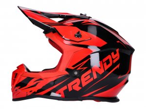Helm Motocross Trendy T-903 Leaper schwarz / rot - Gre L (59-60)
