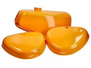 Benzintank und Seitendeckel Set orange fr Simson S50, S51, S70