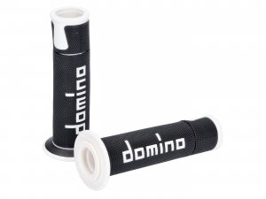 Griffe Satz Domino A450 On-Road Racing schwarz / wei mit offenen Enden