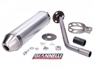 Endschalldmpfer Giannelli Aluminium fr Beta RR 50 Enduro / Motard 12-16, Enduro 50 Factory 15-16