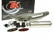 Auspuff Turbo Kit Carreras 80 Chrom fr Derbi D50B0, EBE,...