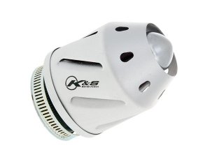 Luftfilter K&S Grenade silber gerade 28/42mm Anschluss...