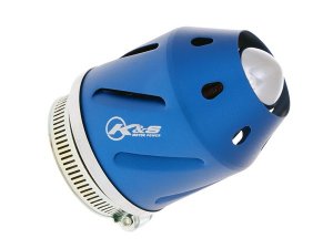 Luftfilter K&S Grenade blau gerade 35/48mm Anschluss...