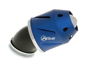 Luftfilter K&S Grenade blau gewinkelt 28/42mm Anschluss...
