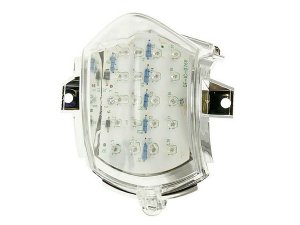 Rcklicht LED Klarglas fr Aprilia SR50R, Factory (04-)