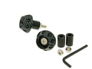 Lenkerende Vibrationsdämpfer Flat 13,5 / 17,5mm - Carbon